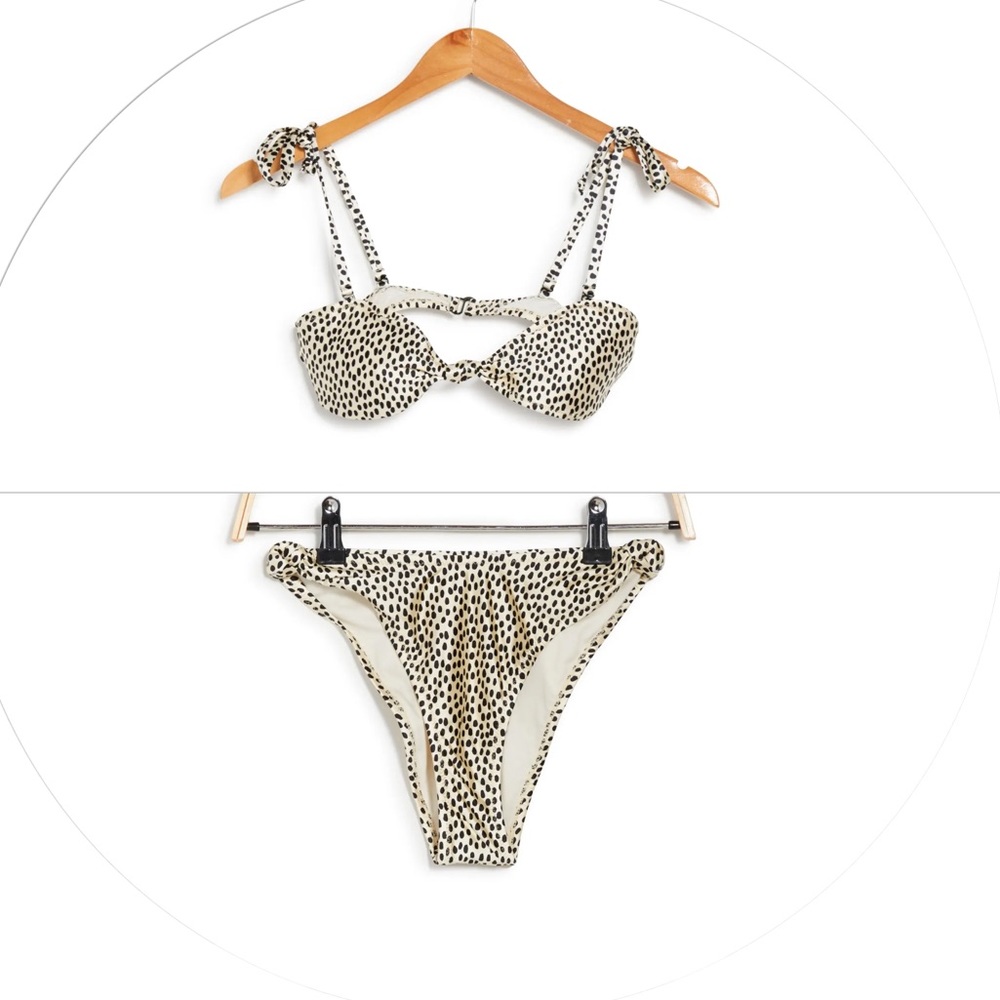 Kendall & Kylie Black and White Polka Dot Bikini